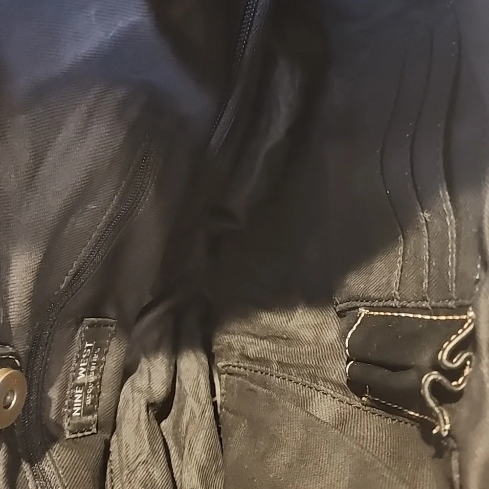 Nine West black shoulder hobo bag